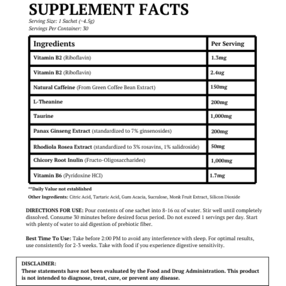 Dialed Energy & Focus